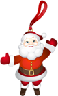 Santa Claus Ornament Transparent PNG Clip Art