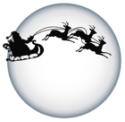 Santa Clause and Moon Shade Transparent PNG Clipart