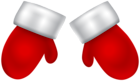 Santa Gloves PNG Transparent Clipart