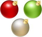 Set Christmas Balls PNG Clipart