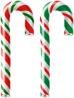 Set of Candy Canes PNG Clipart