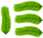 Set of Pine Branches Clip Art