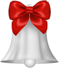 Silver Christmas Bell PNG Deco Clipart