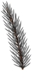 Silver Pine Tree Branch PNG Clipart