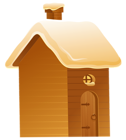 Snowy Winter House PNG Picture