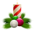 Transparent Christmas White Candle PNG Clipart