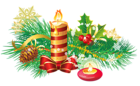 Transparent Christmas Candle PNG Clipart