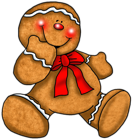 Transparent Christmas Gingerbread Ornament