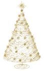 Transparent Christmas Gold Tree PNG Clipart | Gallery ...