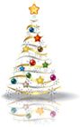 Transparent Christmas Gold Tree PNG Picture