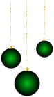 Transparent Christmas Green Ornaments PNG Clipart