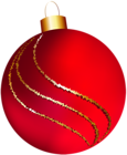 Transparent Christmas Large Red Ornament Clipart | Gallery Yopriceville