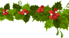 Transparent Christmas Long Mistletoe Decoration PNG Clipart