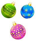 Transparent Christmas Ornaments Clipart