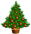 Transparent Christmas Poted Tree PNG Clipart