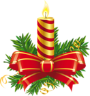 Transparent Christmas Red Candle PNG Clipart Picture