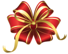 Transparent Christmas Red Decorative Bow PNG Clipart