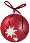 Transparent Christmas Red Ornament Clipart