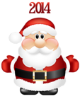 Transparent Cute Santa Claus 2014 PNG Clipart