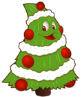 Transparent Funny Small Christmas Tree PNG Clipart
