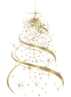 Transparent Golden Christmas Tree Decoration PNG Clipart