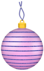 Transparent Pink and Blue Christmas Ball PNG Clipart
