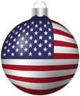 USA Christmas Ball PNG Clipart