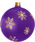 Xmas Ball Purple PNG Clip Art Image