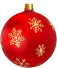 Xmas Ball Red PNG Clip Art Image | Gallery Yopriceville - High-Quality ...