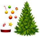 Xmas Tree for Decoration PNG Clipart