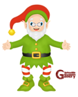 Christmas Elf Cute Painting PNG Clipart
