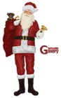 Santa Claus with Bell Painting PNG Clipart