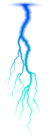 Blue Lightning PNG Transparent Clip Art Image