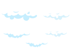 Cartoon Clouds Set Transparent PNG Clip Art Image