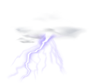Lightning Cloud Transparent Clip Art PNG Image
