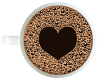 Coffee Cup with Heart PNG Clipart Image