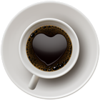 Coffee with Heart PNG Clip Art