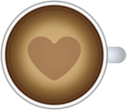 Coffee with Heart Transparent PNG Clip Art Image