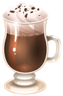 Glass Of Coffee Latte PNG Image