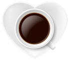 Heart Coffee Cup PNG Vector Clipart