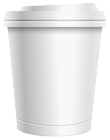 Plastic White Coffee Cup PNG Clipart Image