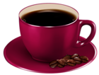 Red Coffe Cup PNG Clipart