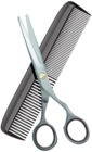 Comb and Scissors PNG Clip Art Image
