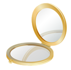Gold Compact Mirror PNG Clipart Picture