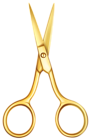 Gold Scissors PNG Clip Art Image