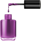 Open Nail Polish Purple PNG Clipart