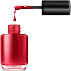 Open Nail Polish Red PNG Clipart
