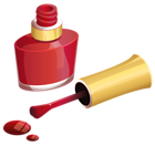 Red Nail Polish PNG Clipart Picture