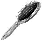 Silver Hairbrush PNG Clipart Picture