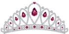 Diamond Tiara with Rubies PNG Clipart